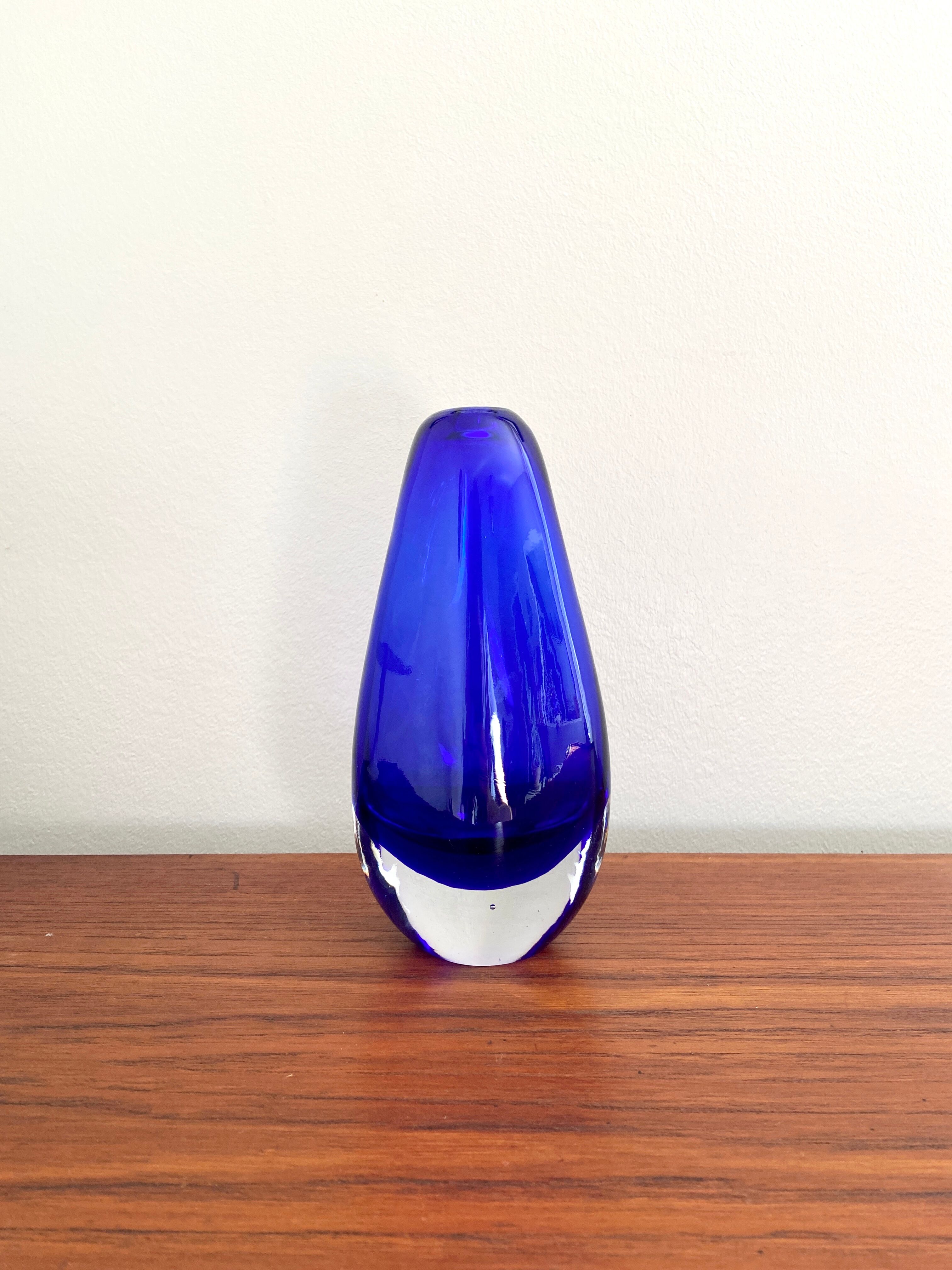 Blue murano vase