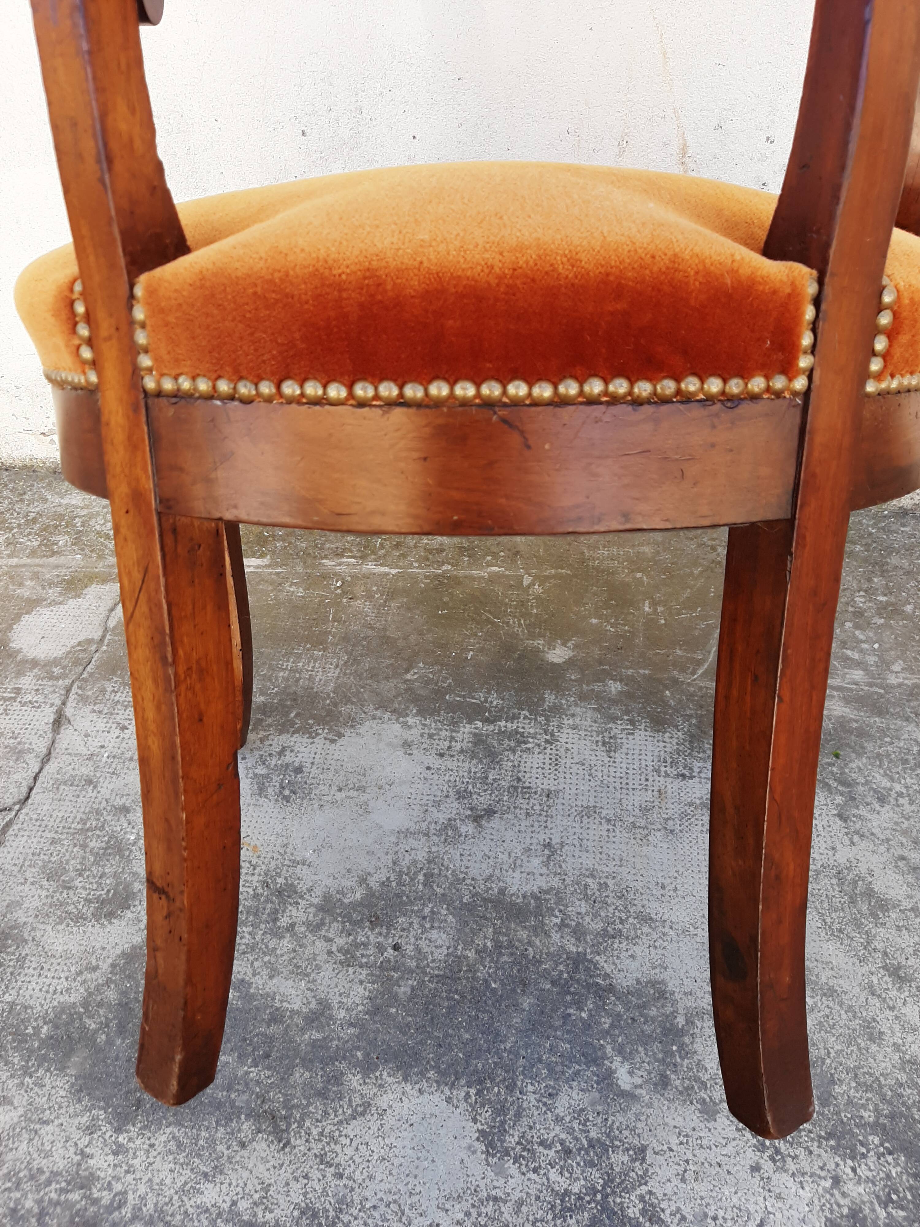 Fauteuil de bureau Louis Philippe 1900