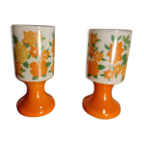 Paire de lampes à poser en opaline