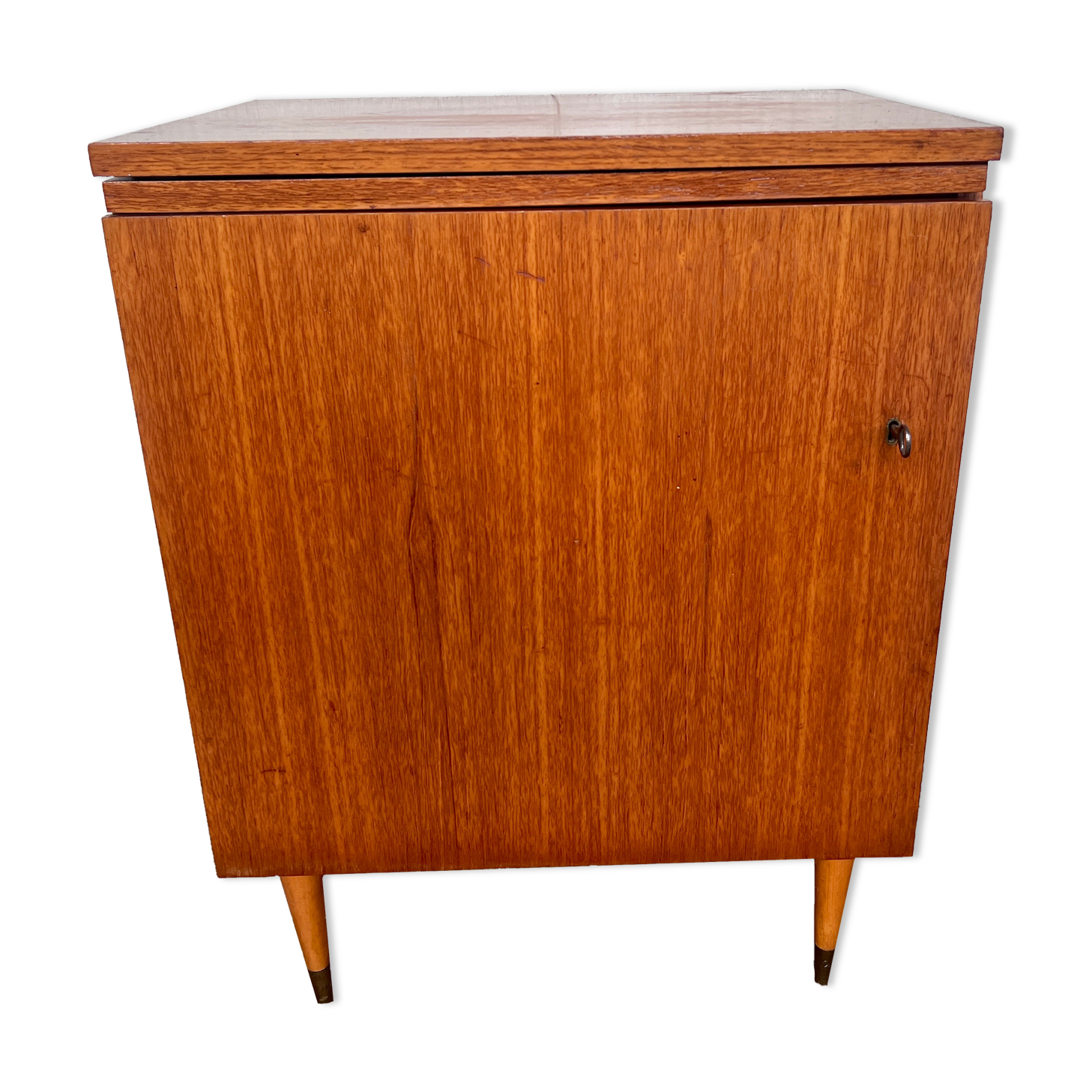 Meuble bar vintage en teck 1960