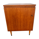 Meuble bar vintage en teck 1960