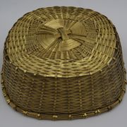 Corbeille carrée fil métal vintage