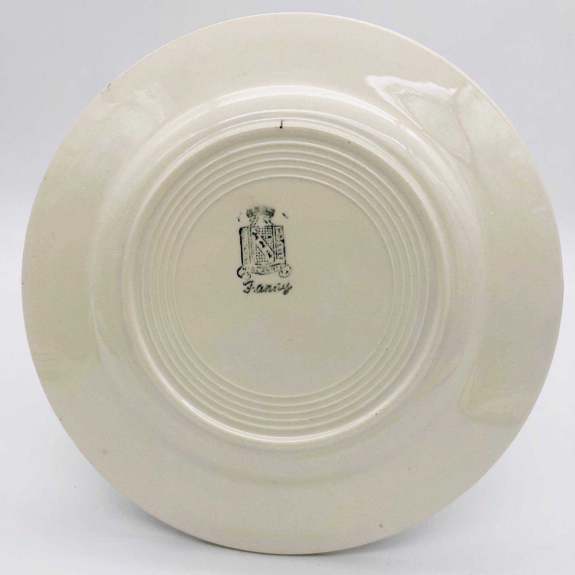 6 dessert plates Nidervillier, model Fanny.