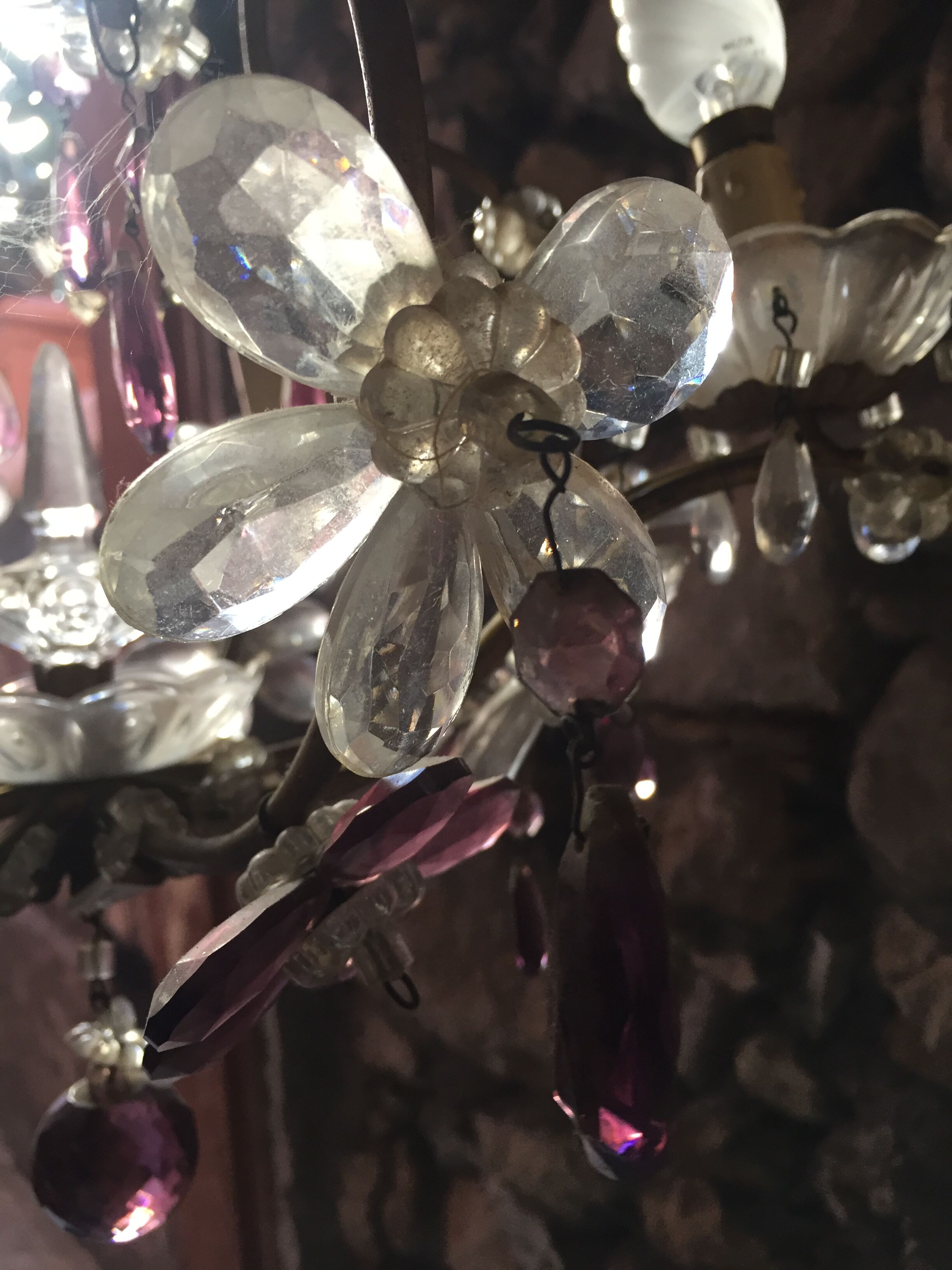 Lustre pampilles Murano