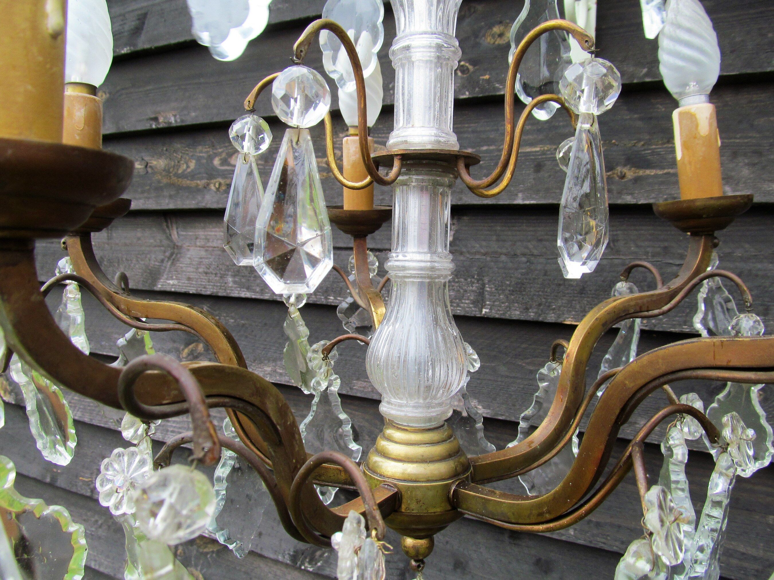 Louis XV style crystal chandelier