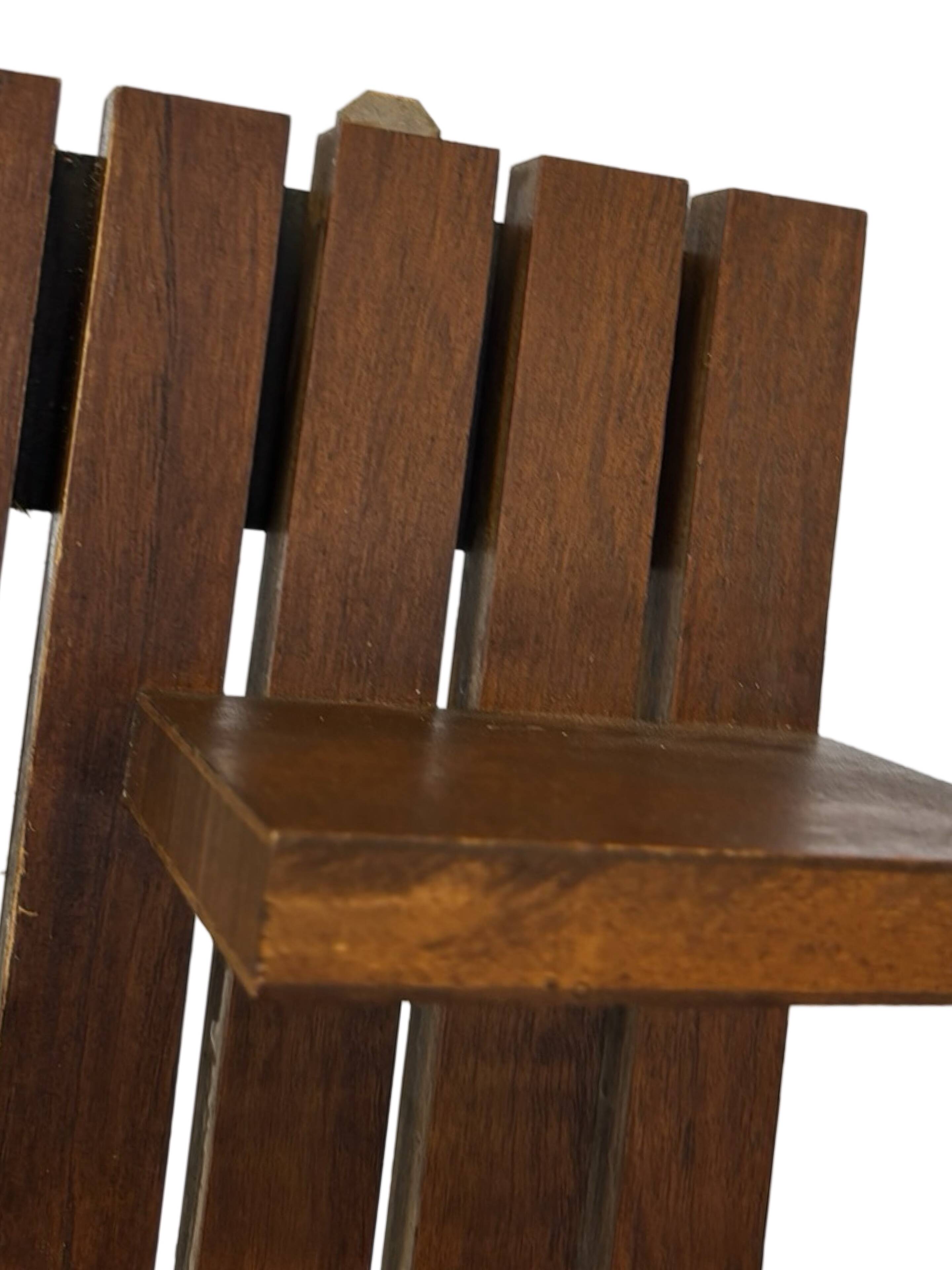 vintage wall shelf plant support, decoration oak wood