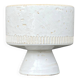 bol sur pied en céramique blanche design moderniste scandinave 60 cache-pot