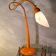 Orange painted steel lamp