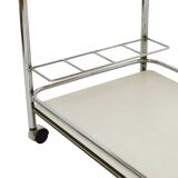 Vintage Drink Trolley Serving Cart Chrome Sixties