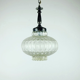 Mid century pendant light bubble glass satin glass 1960s