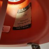 Beautiful older PH 4/3 hanging lamp, in white, with original orange suspension.
