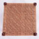 Vintage Brutalist stool or footstool made of jute rope, 1960s