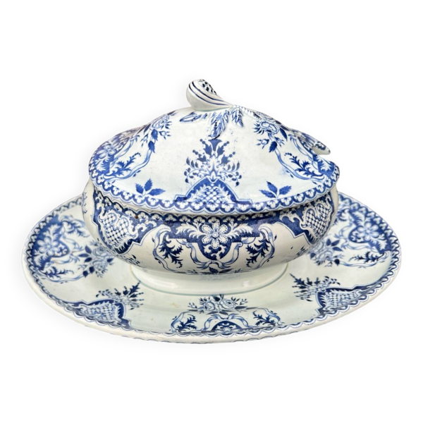 Gien - saucière couverte