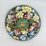 Pot lid in bronze enamel partition Chinese China