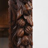 Baroque Style Display Case in Oak, Belgium, 1950s