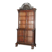 Victorian library in hand-carved hardwood