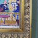 Mid-Century Modern "The Ensemble" Swedish Figurative Oil Painting, Framed