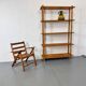 Mid-century wooden foldable children's chair, 1950s