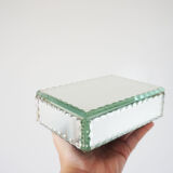 Jewelry box in chiseled mirror
