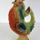Saint Clément rooster pitcher, barbotine, 1950s