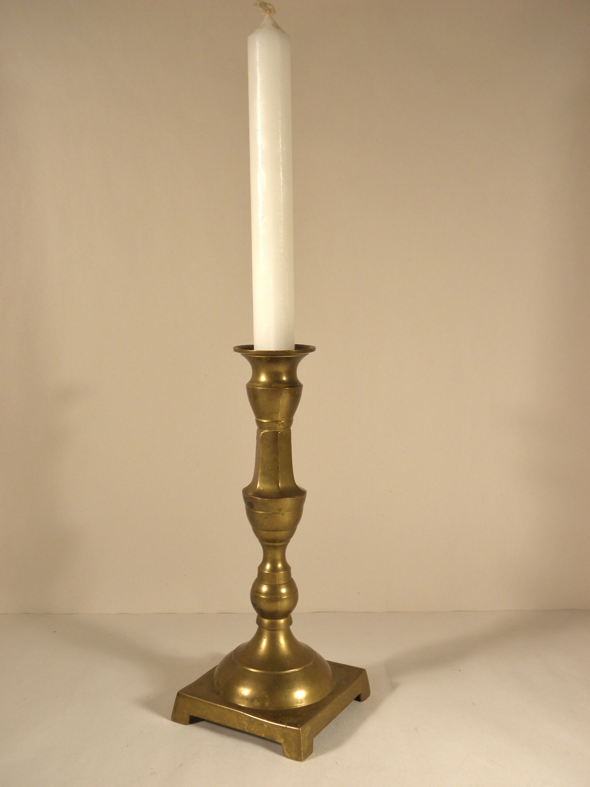 Brass candlestick 22 cm