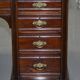 Rare bureau partenaires double caisson Hampton & Son Pall Mall bois dur
