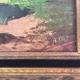 Huile sur toile  signée A.TOSI
