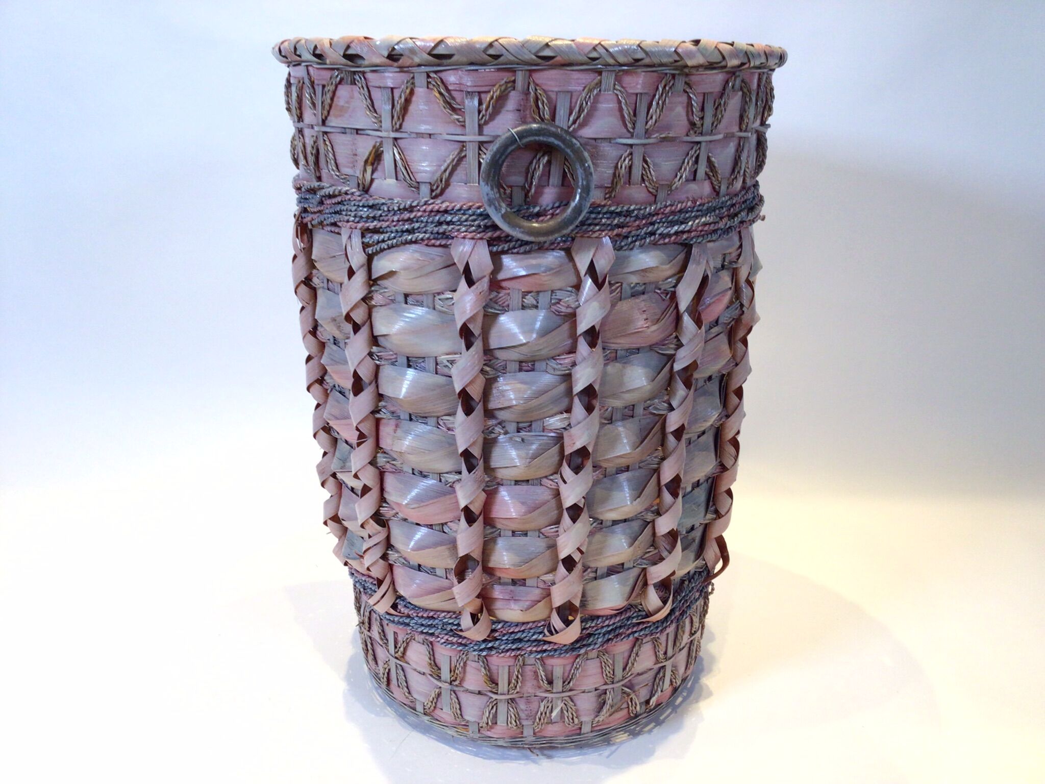 Colorful rattan basket