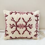 Coussin brodé main