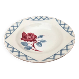 1920s Deep Plate Badonviller France Half-Porcelain