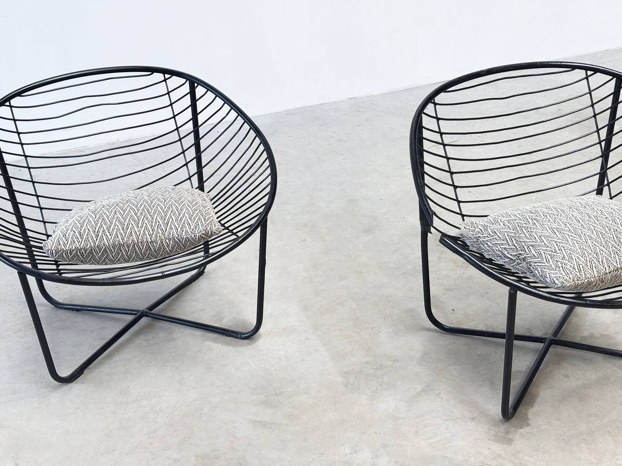 Set of two 1950's lounge chairs by Jean Louis Bonnant