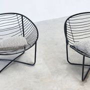 Set of two 1950's lounge chairs by Jean Louis Bonnant