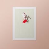 Bird "Scarlet Weaver" - Original Drawing