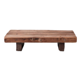 Brutalist oak mid-century belgium sleeper coffee table