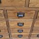 Ancien meuble d'apothicaire 28 tiroirs en teck birman