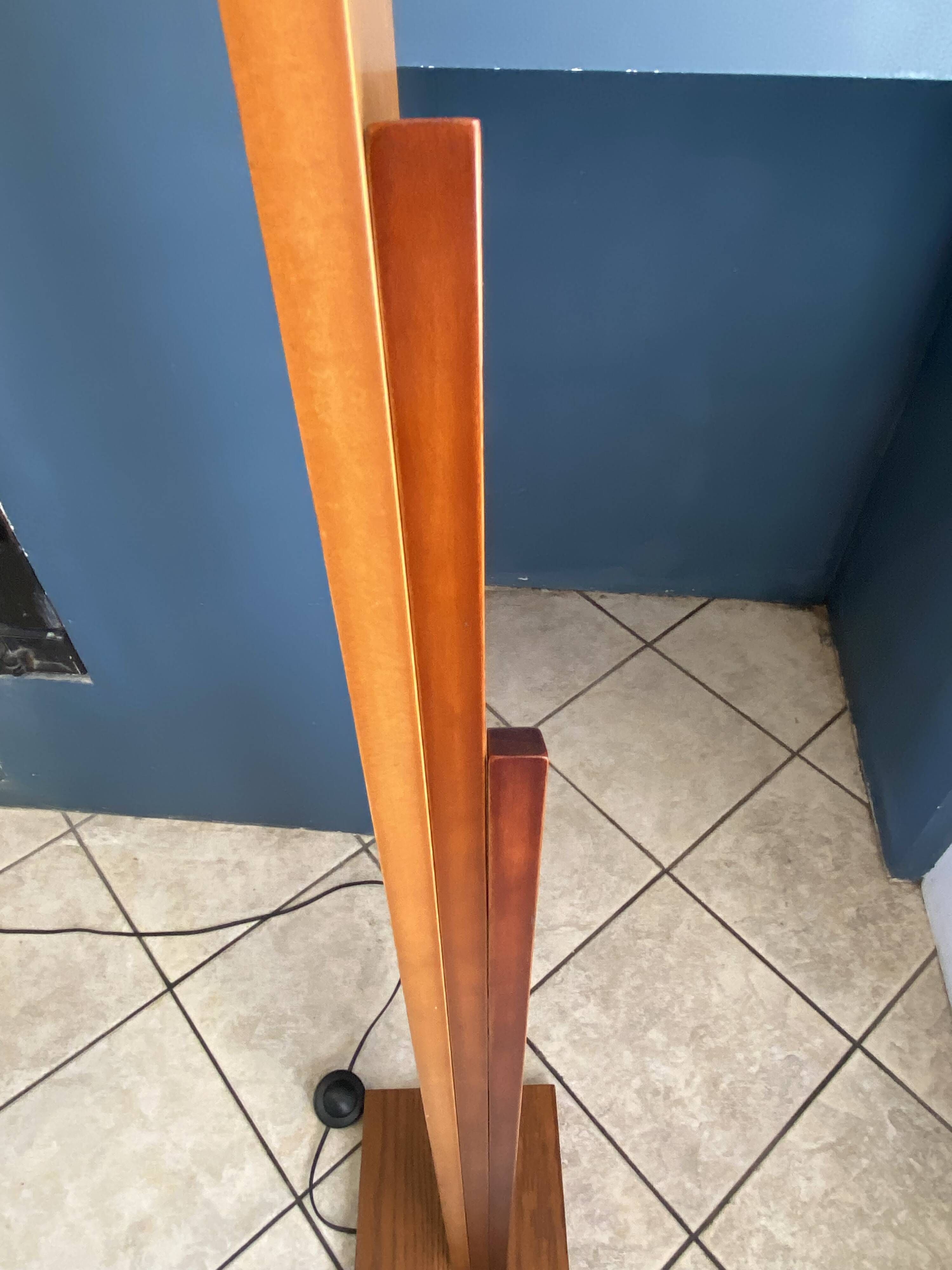 K-lighting vintage 1970s Scandinavian teak floor lamp