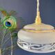 Vintage frosted glass lampshade pendant lamp