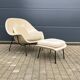 Knoll Womb chair + ottoman Eero Saarinen Beige Sand color, perfect condition!