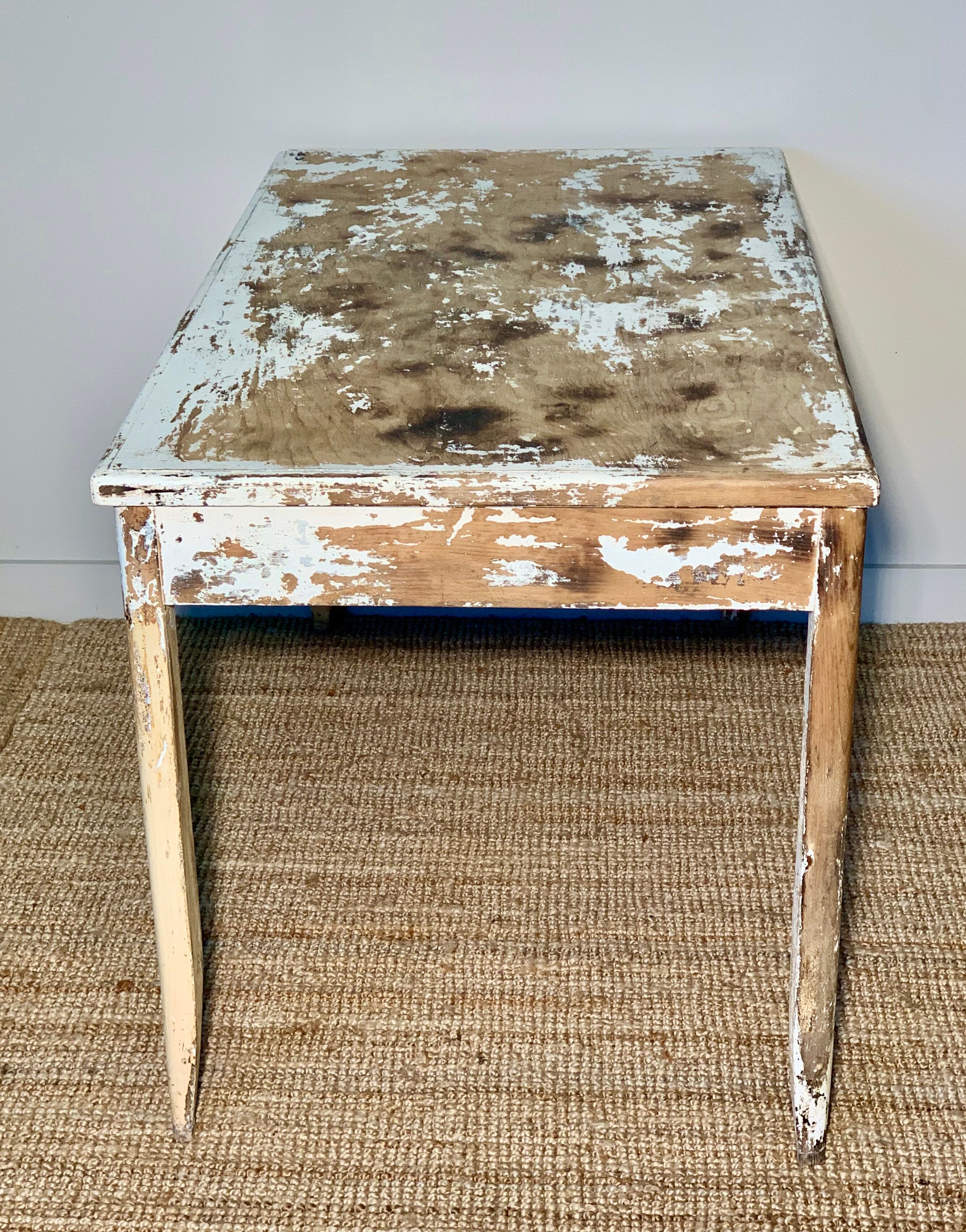 Natural wooden table