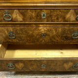 Commode scriban era Louis Philippe in walnut bramble around 1830