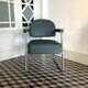 Fauteuil de bureau industriel skaï gris
