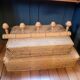 Coat rack with 5 turned wooden hooks from the 30s