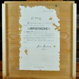 Oak And Pine Pharmacy Cabinet, anno 1889