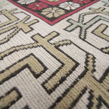 Tapis afghan Soumakh traditionnel en laine rouge Rug-122x183cm