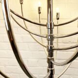 Chrome chandelier Piazza San Marco design Vico Magistretti for Oluce Italy