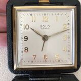 Solo 4 Jewels Black Travel Alarm Clock
