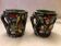 2 tasses en pierre de lave vintage