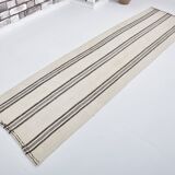 Turkish Handmade Vintage Hmep Runner Rug sku 3391