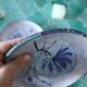 Three dessert plates signed Le Brescon Vallauris 60's