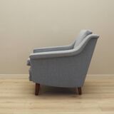 Fauteuil gris, design danois, années 1960, production : Danemark
